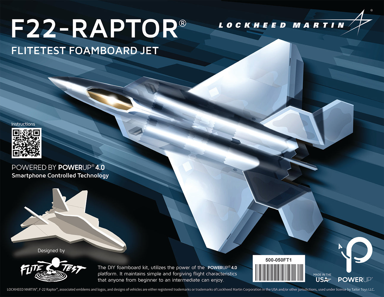 Introducing the PowerUp F22 Raptor® RC Airplane