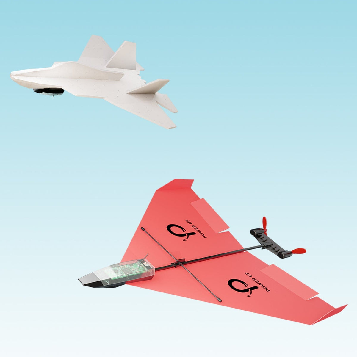 F22 RAPTOR AND POWERUP 4.0 AIRPLANE BUNDLE